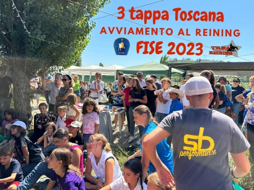 3 tappa Toscana Avviamento al Reining FISE 2023
