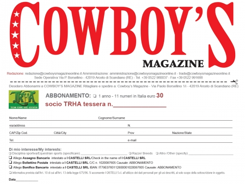 Promo Cowboy&#039;s Magazine TRHA 2016