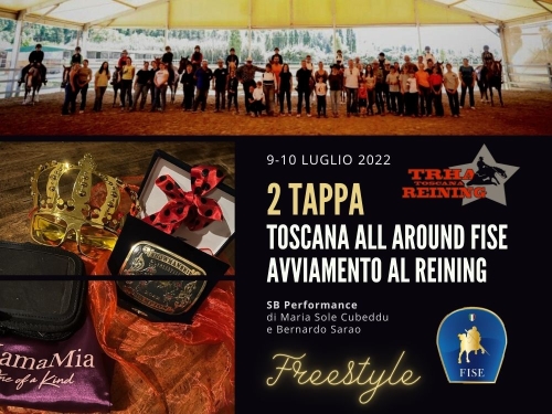 Seconda tappa Toscana All Around FISE Avviamento al Reining 2022